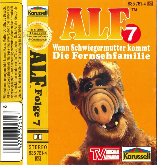 Cover Siegfried Rabe - ALF Folge  7 - Wenn Schwiegermutter Kommt / Die Fernsehfamilie (Cass) Schallplatten Ankauf