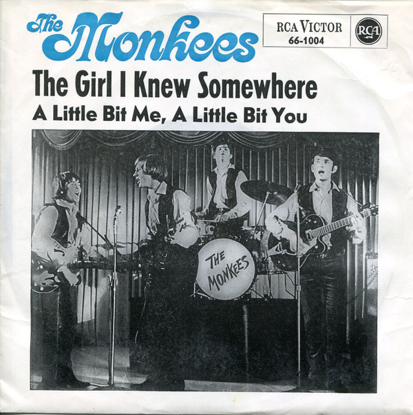 Cover The Monkees - The Girl I Knew Somewhere (7, Single, Mono) Schallplatten Ankauf