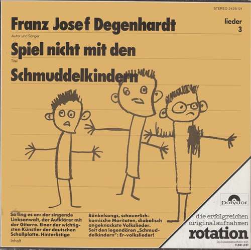 Bild Franz Josef Degenhardt - Spiel Nicht Mit Den Schmuddelkindern (LP, Album, RE) Schallplatten Ankauf