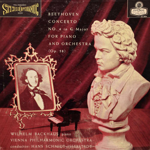 Cover Beethoven*, Backhaus*, Vienna Philharmonic Orchestra*, Hans Schmidt-Isserstedt - Piano Concerto No. 4 In G Major Op. 58 (LP) Schallplatten Ankauf
