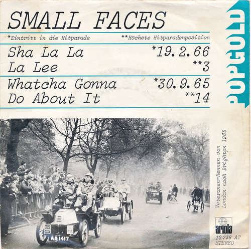 Cover Small Faces - Sha La La La Lee / Wat'cha Gonna Do About It (7, Single) Schallplatten Ankauf