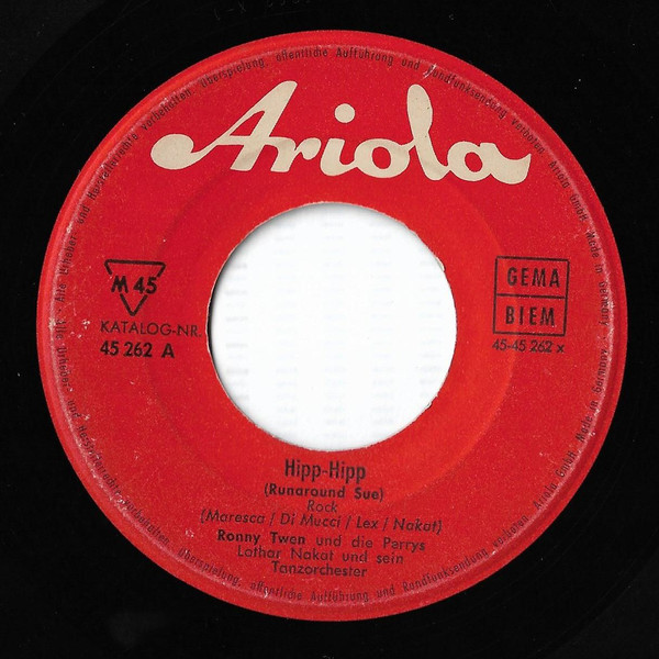 Cover Ronny Twen Und Die Perrys - Hipp-Hipp (7, Single) Schallplatten Ankauf