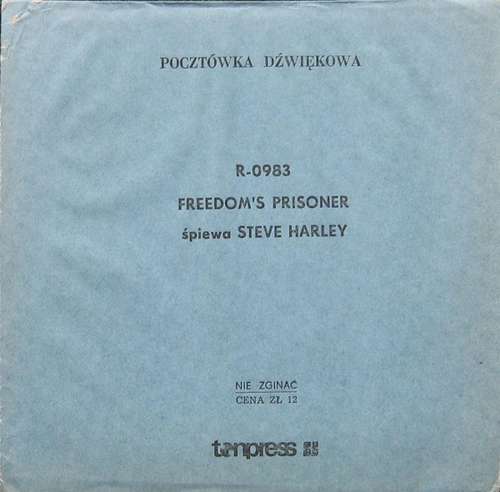 Cover Steve Harley - Freedom's Prisoner (Flexi, 7, Mono, Card, Pic) Schallplatten Ankauf