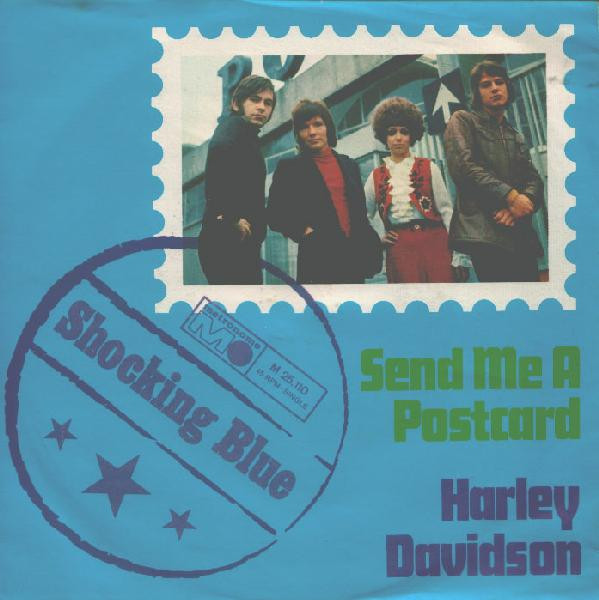 Cover Shocking Blue - Send Me A Postcard / Harley Davidson (7, Single) Schallplatten Ankauf