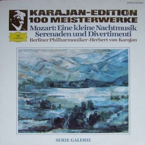 Cover Mozart* / Berliner Philharmoniker, Herbert Von Karajan - Eine Kleine Nachtmusik, Serenaden Und Divertimenti (LP, Album, RE) Schallplatten Ankauf