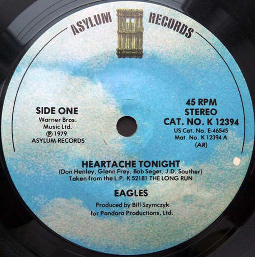 Cover Eagles - Heartache Tonight (7, Single) Schallplatten Ankauf