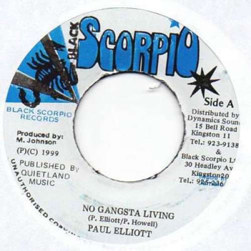 Cover Paul Elliot / Hawkeye (4) - No Gangsta Living / Look At Those Fassys (7, Single) Schallplatten Ankauf