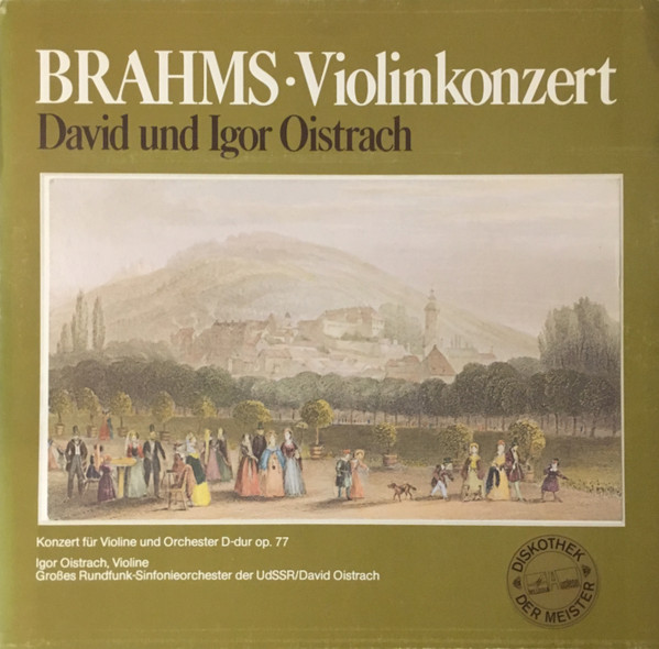 Cover Brahms*, David* Und Igor Oistrach - Violinkonzert (Konzert Für Violine Und Orchester D-Dur, Op. 77) (LP) Schallplatten Ankauf