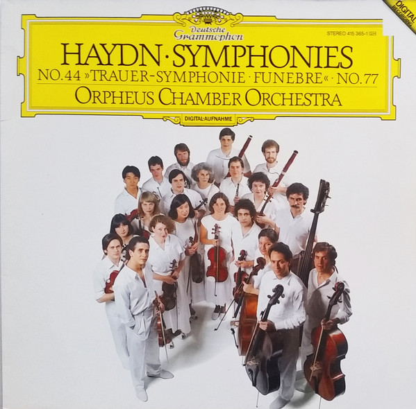 Cover Haydn* - Orpheus Chamber Orchestra - Symphonies No. 44 Trauer-Symphonie - Funebre • No. 77 (LP, Album) Schallplatten Ankauf