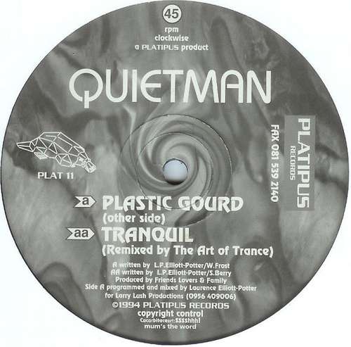Cover Plastic Gourd / Tranquil Schallplatten Ankauf