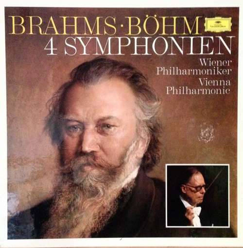 Cover Brahms*, Böhm*, Wiener Philharmoniker - 4 Symphonien (4xLP, Album + Box) Schallplatten Ankauf