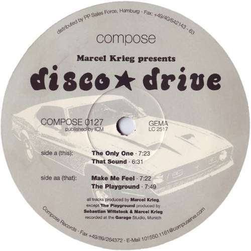 Cover Marcel Krieg - Disco Drive (12) Schallplatten Ankauf
