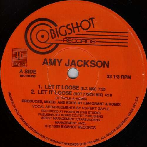 Cover Amy Jackson - Let It Loose (12) Schallplatten Ankauf
