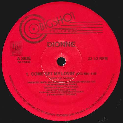 Cover Dionne - Come Get My Lovin' (12, Red) Schallplatten Ankauf