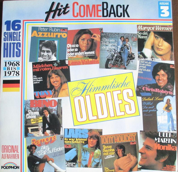 Cover Various - Hit Come Back • Himmlische Oldies • Nr. 3 • 16 Single Hits 1968 Bis 1978 • Originalaufnahmen (LP, Comp) Schallplatten Ankauf