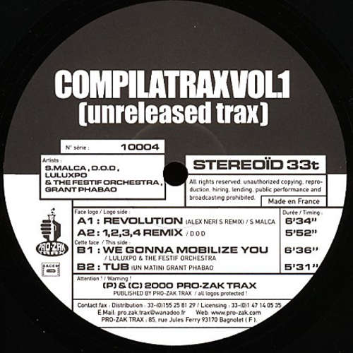 Bild Various - Compilatrax Vol. 1 (Unreleased Trax) (12) Schallplatten Ankauf