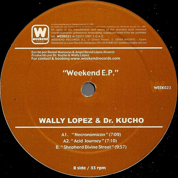 Cover Wally Lopez & Dr. Kucho* - Weekend EP (12, EP) Schallplatten Ankauf
