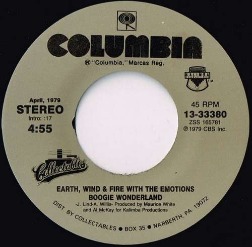Cover Earth, Wind & Fire - Boogie Wonderland / September (7) Schallplatten Ankauf