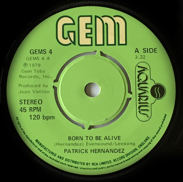 Cover Patrick Hernandez - Born To Be Alive (7, Single, 4 P) Schallplatten Ankauf