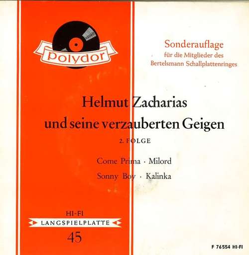 Cover Helmut Zacharias Und Seine Verzauberten Geigen - 2.Folge (7, EP, Club, Promo) Schallplatten Ankauf