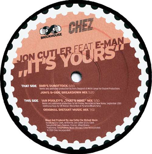 Cover Jon Cutler Feat E-Man - It's Yours (2x12) Schallplatten Ankauf