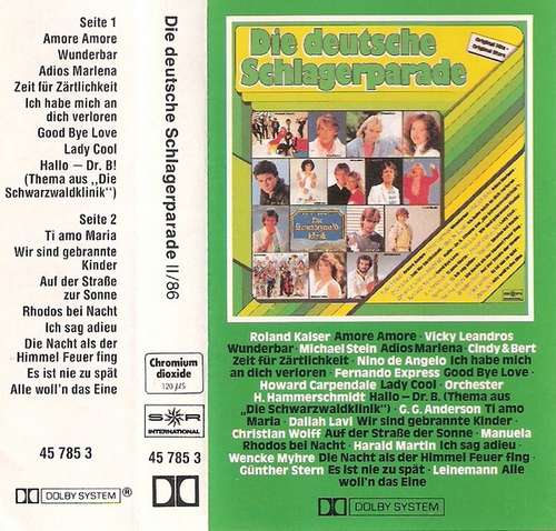 Cover Various - Die Deutsche Schlagerparade II/86 (Cass, Comp) Schallplatten Ankauf