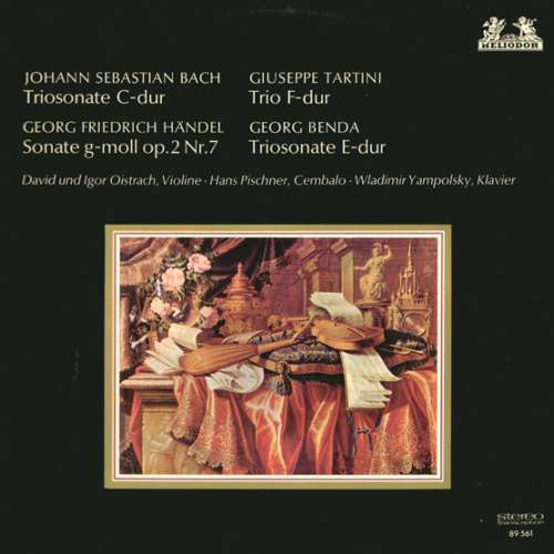 Cover Johann Sebastian Bach / Giuseppe Tartini / Georg Friedrich Händel / Georg Benda* - Triosonate C-dur / Trio F-dur / Sonate g-moll Op. 2 Nr. 7 / Triosonate E-dur (LP) Schallplatten Ankauf