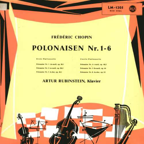 Cover Chopin*, Rubinstein* - Les Polonaises N°1 - 6 (LP) Schallplatten Ankauf