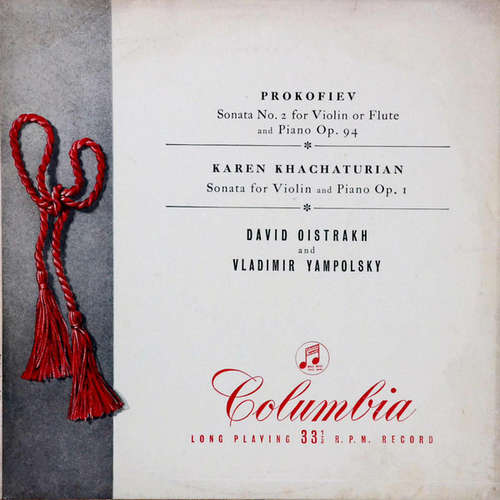 Cover Prokofiev*, Karen Khachaturian, David Oistrach, Vladimir Yampolsky - Sonatas For Violin And Piano (LP, Mono) Schallplatten Ankauf