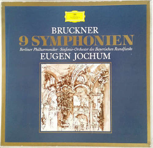 Cover Bruckner* - Berliner Philharmoniker, Symphonie-Orchester Des Bayerischen Rundfunks, Eugen Jochum - 9 Symphonien (11xLP + Box) Schallplatten Ankauf