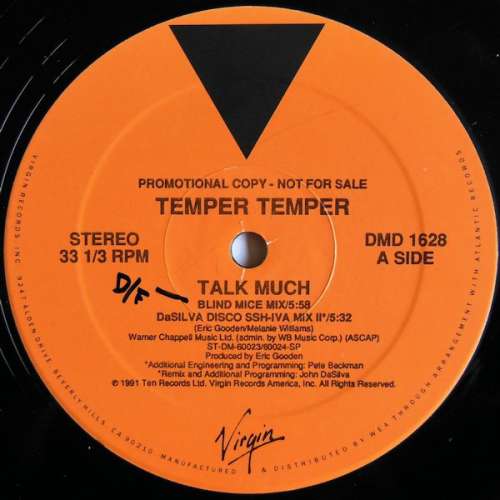 Cover Temper Temper - Talk Much (12, Promo) Schallplatten Ankauf