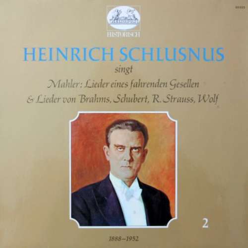 Cover Heinrich Schlusnus - Heinrich Schlusnus Singt 2 (LP, Album, Mono) Schallplatten Ankauf