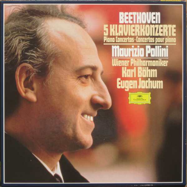 Cover Beethoven*, Maurizio Pollini, Karl Böhm, Wiener Philharmoniker / Eugen Jochum - Die 5 Klavierkonzerte (4xLP, Comp + Box) Schallplatten Ankauf