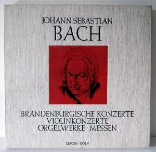 Cover Johann Sebastian Bach - Brandenburgische Konzerte / Violinkonzerte / Orgelwerke / Messen (5xLP + Box) Schallplatten Ankauf