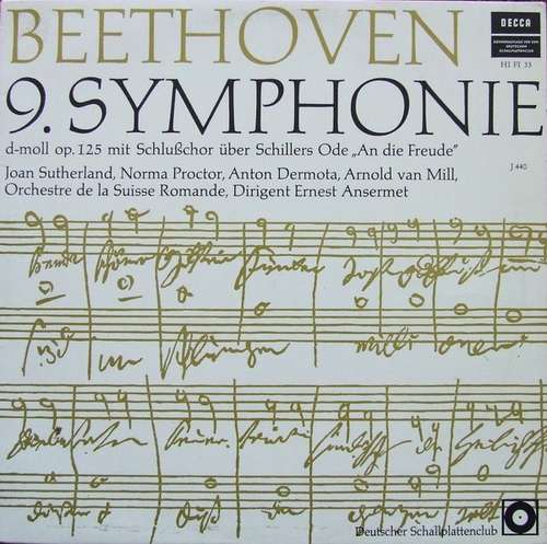 Cover Beethoven*, Ernest Ansermet, L'Orchestre De La Suisse Romande - Symphonie Nr. 9 D-Moll Op. 125 (LP, Album) Schallplatten Ankauf