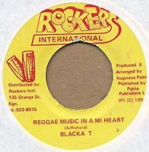 Cover Blacka T - Reggae Music In A Mi Heart (7) Schallplatten Ankauf