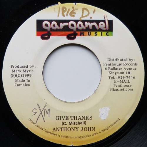 Cover Anthony John - Give Thanks (7) Schallplatten Ankauf
