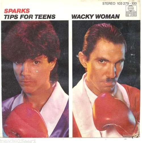 Cover Sparks - Tips For Teens / Wacky Woman (7, Single) Schallplatten Ankauf
