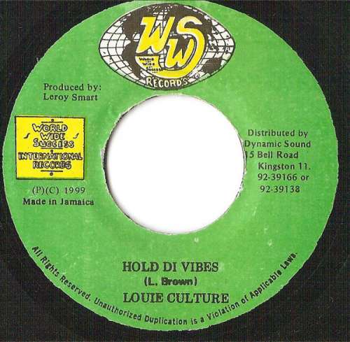 Bild Louie Culture - Hold Di Vibes (7) Schallplatten Ankauf