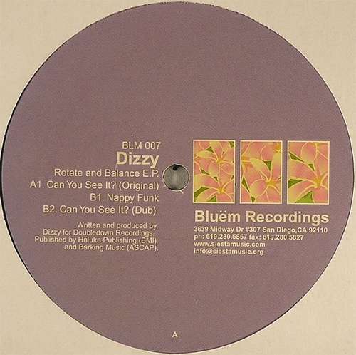 Cover Dizzy - Rotate And Balance E.P. (12, EP) Schallplatten Ankauf