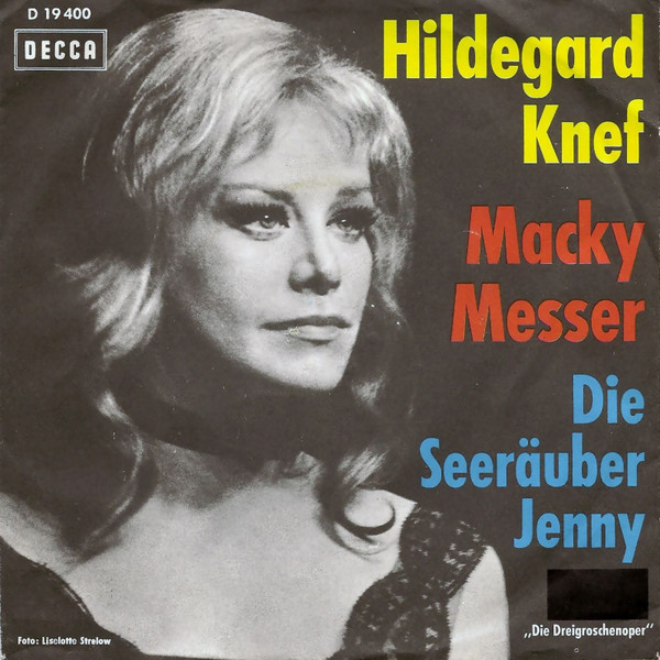 Bild Hildegard Knef - Macky Messer / Die Seeräuber Jenny (7, Single, Mono) Schallplatten Ankauf