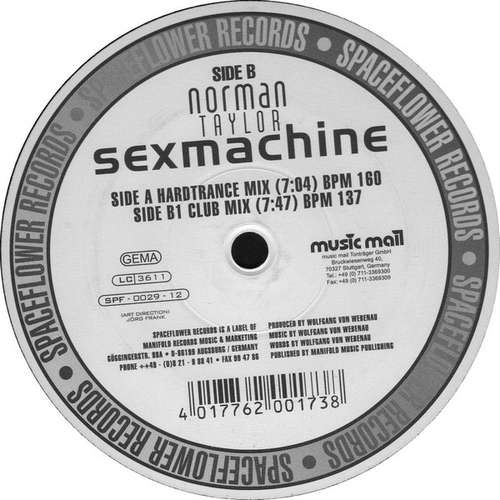 Cover Norman Taylor - Sexmachine (12) Schallplatten Ankauf