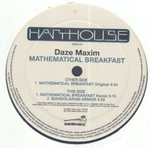 Cover Daze Maxim - Mathematical Breakfast (12) Schallplatten Ankauf