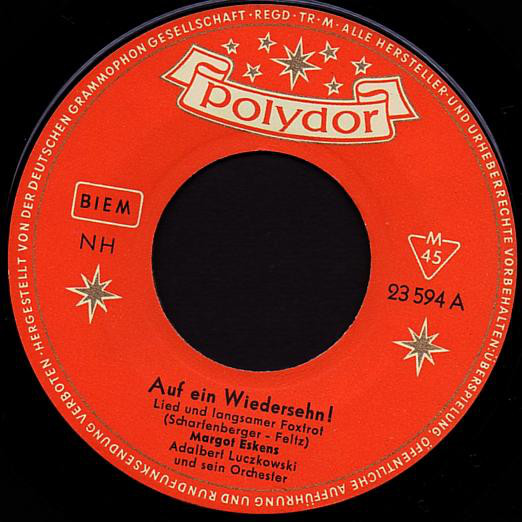 Bild Margot Eskens - Auf Ein Wiedersehn! (7, Single, Mono) Schallplatten Ankauf