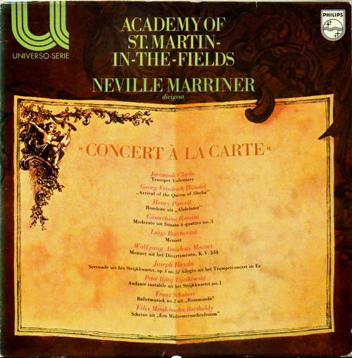 Cover The Academy Of St. Martin-in-the-Fields, Neville Marriner* - Concert À La Carte (LP, Album) Schallplatten Ankauf