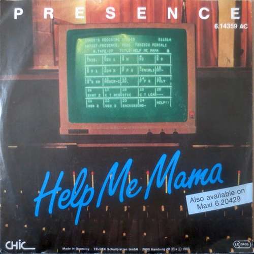 Bild Presence (3) - Help Me Mama (7, Single) Schallplatten Ankauf