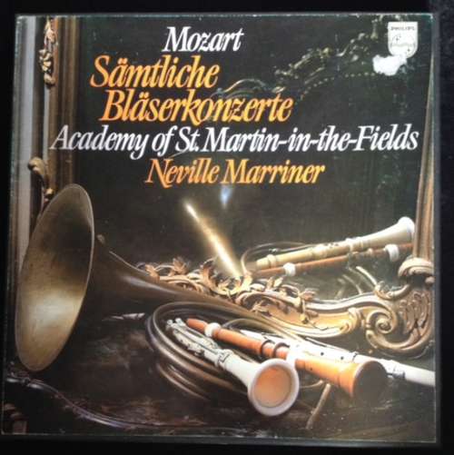Cover Mozart*, Academy Of St. Martin-in-the-Fields*, Neville Marriner* - Sämtliche Bläserkonzerte (4xLP + Box) Schallplatten Ankauf