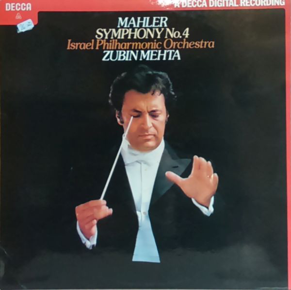 Cover Mahler* - Israel Philharmonic Orchestra, Zubin Mehta - Symphony No. 4 (LP) Schallplatten Ankauf