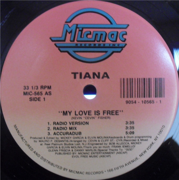 Cover Tiana - My Love Is Free (12) Schallplatten Ankauf