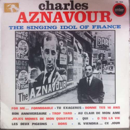Cover Charles Aznavour - The Singing Idol Of France (LP, Album) Schallplatten Ankauf